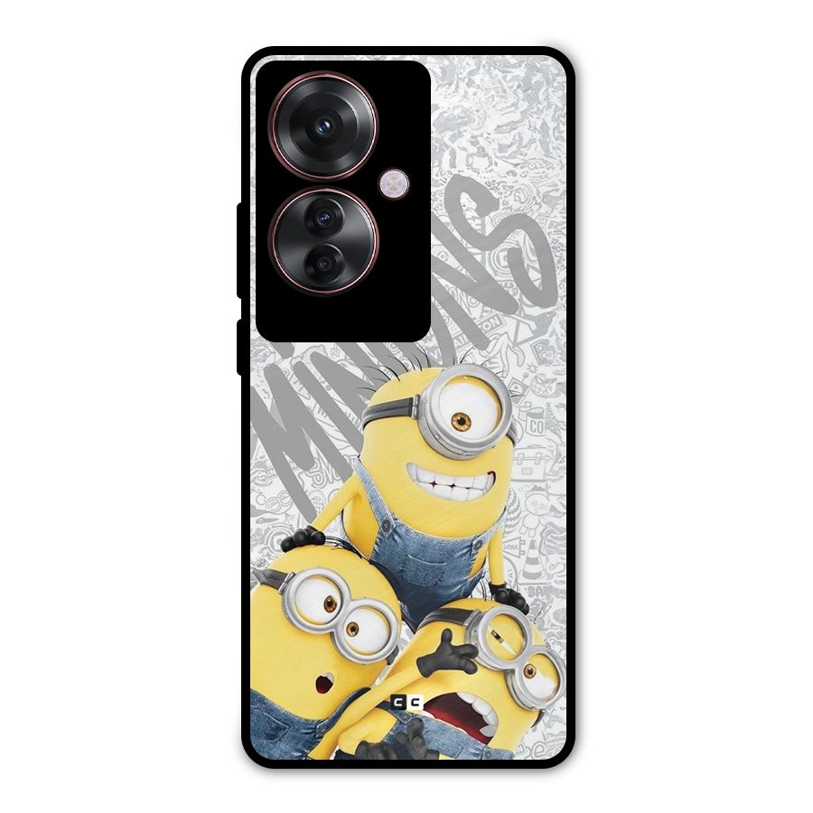 Minions Typo Metal Back Case for Oppo F25 Pro