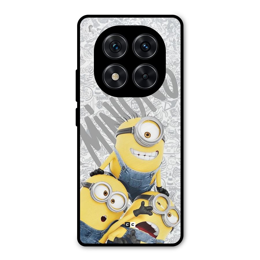 Minions Typo Metal Back Case for Poco X7