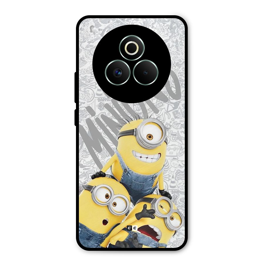 Minions Typo Metal Back Case for Realme P3 Pro
