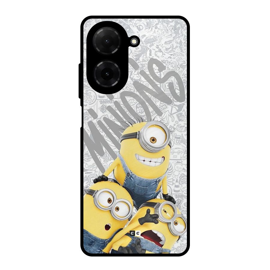 Minions Typo Metal Back Case for Redmi A5 4G