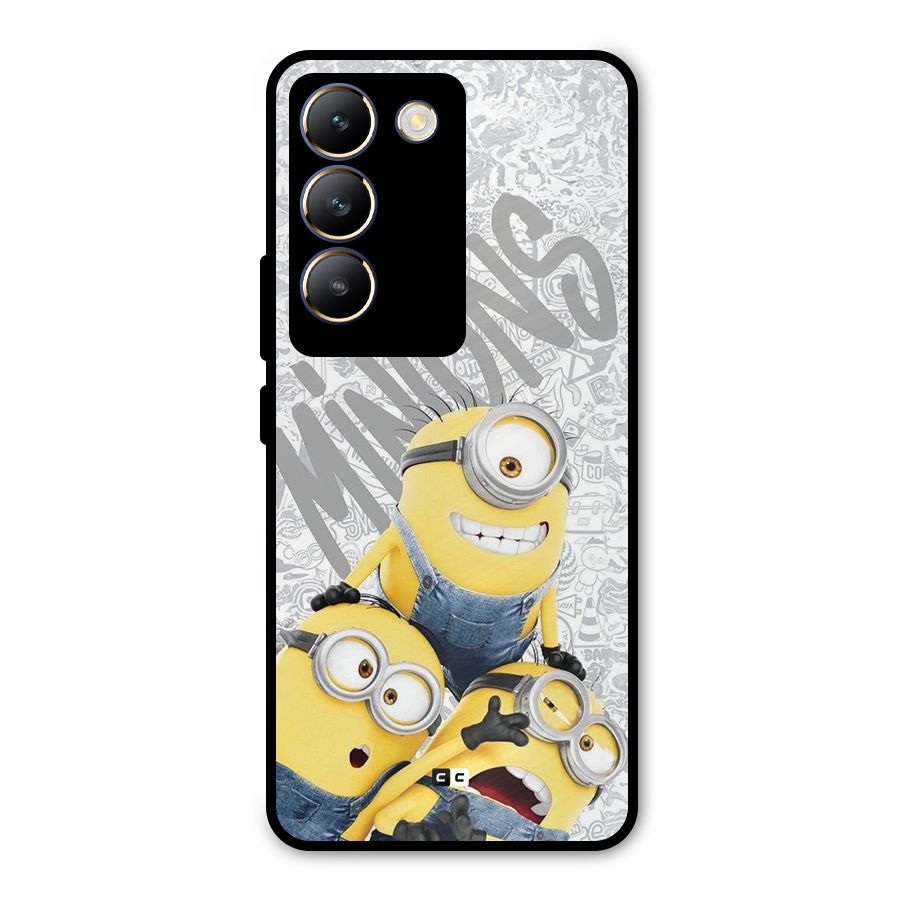 Minions Typo Metal Back Case for Vivo Y200e