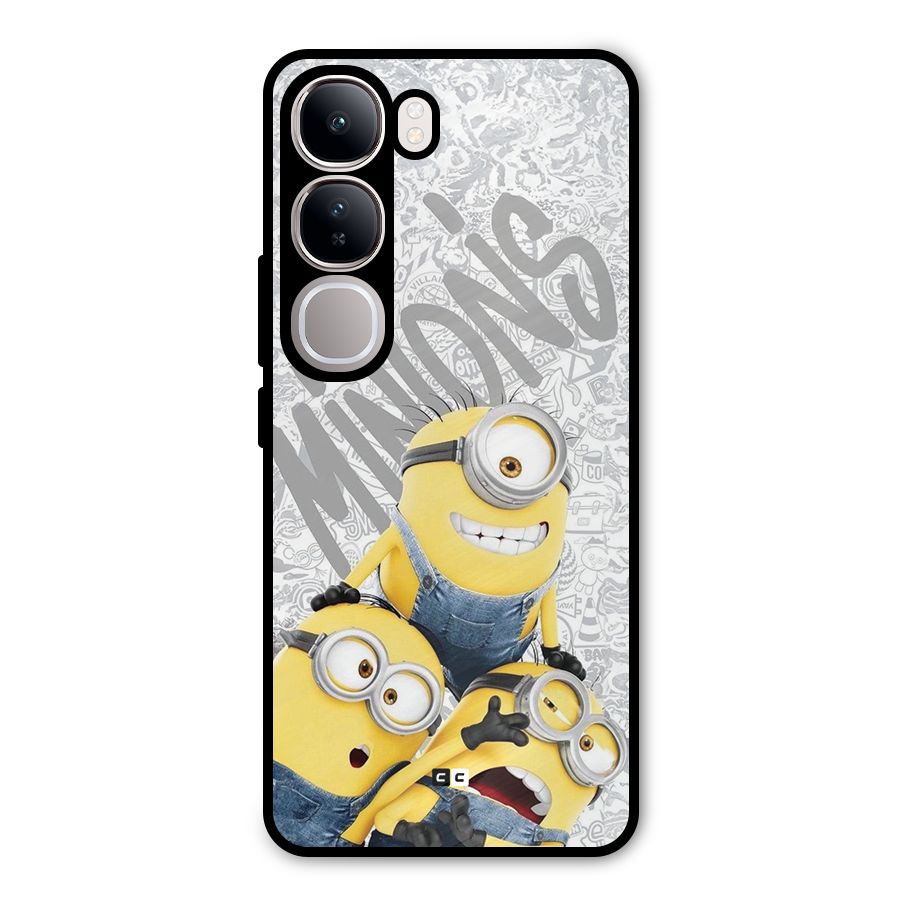 Minions Typo Metal Back Case for Vivo Y300
