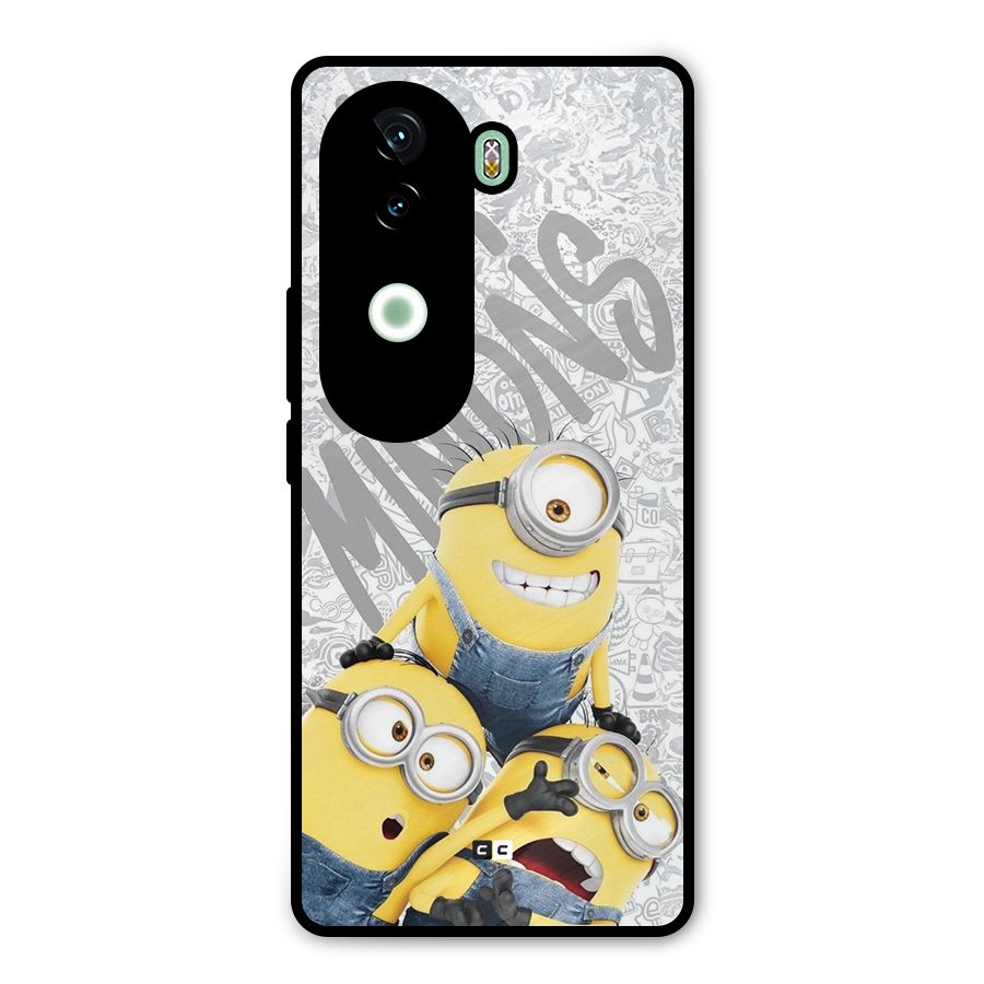 Minions Typo Metal Back Case for iQOO Z9s