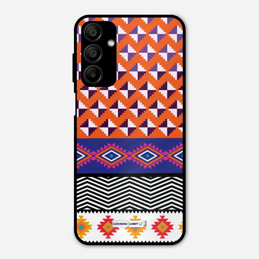 Mixed Pattern Aztec Metal Back Case for Galaxy A15 5G