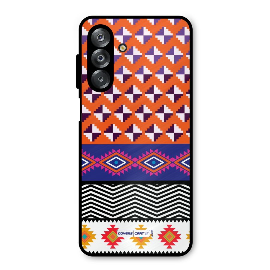 Mixed Pattern Aztec Metal Back Case for Galaxy A26