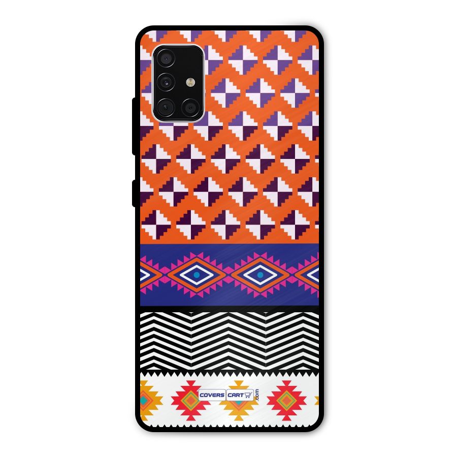 Mixed Pattern Aztec Metal Back Case for Galaxy A51