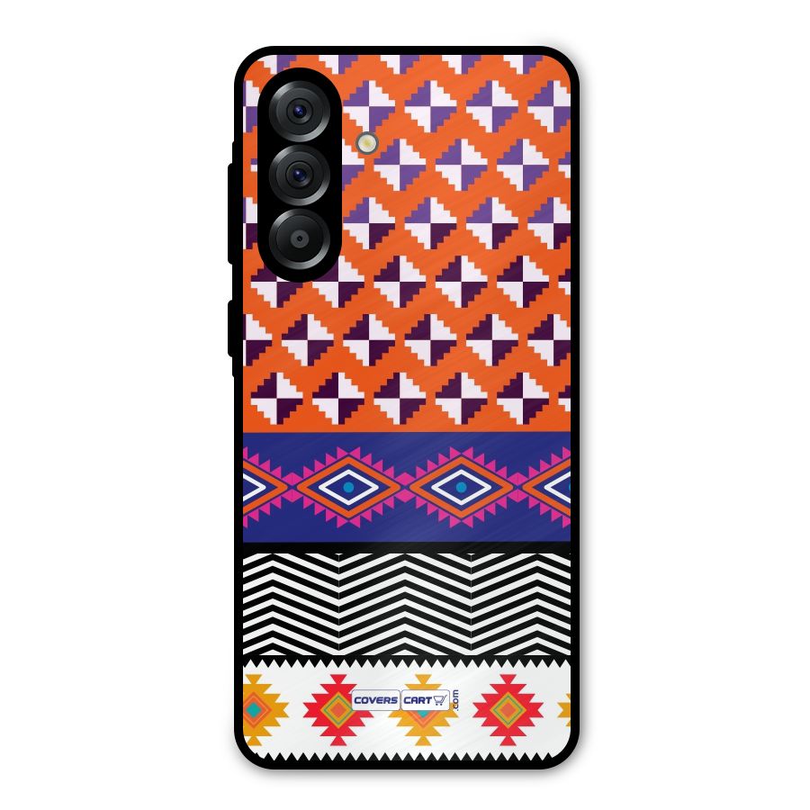 Mixed Pattern Aztec Metal Back Case for Galaxy A56