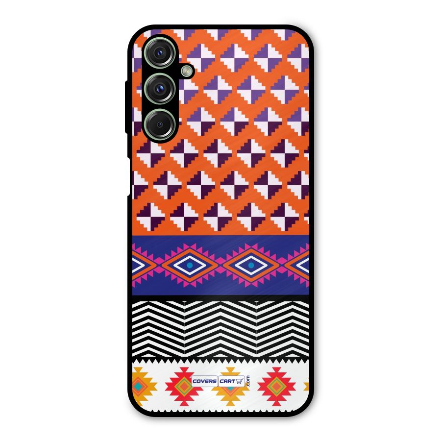 Mixed Pattern Aztec Metal Back Case for Galaxy F34