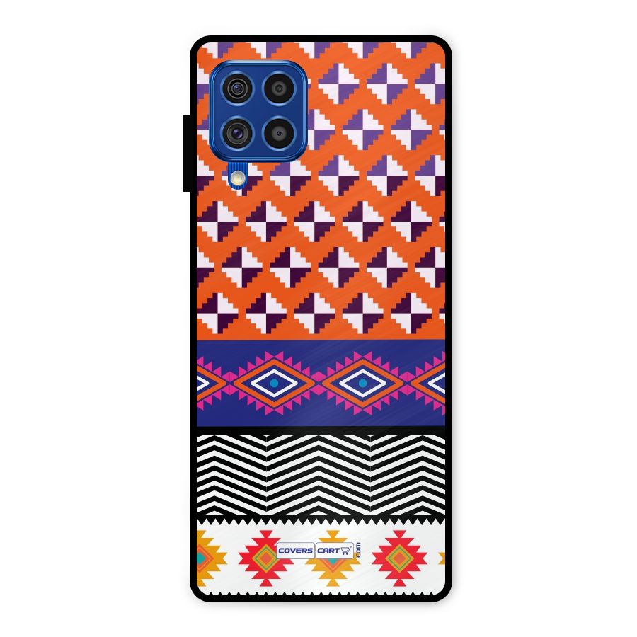 Mixed Pattern Aztec Metal Back Case for Galaxy F62