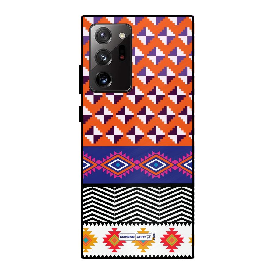 Mixed Pattern Aztec Metal Back Case for Galaxy Note 20 Ultra