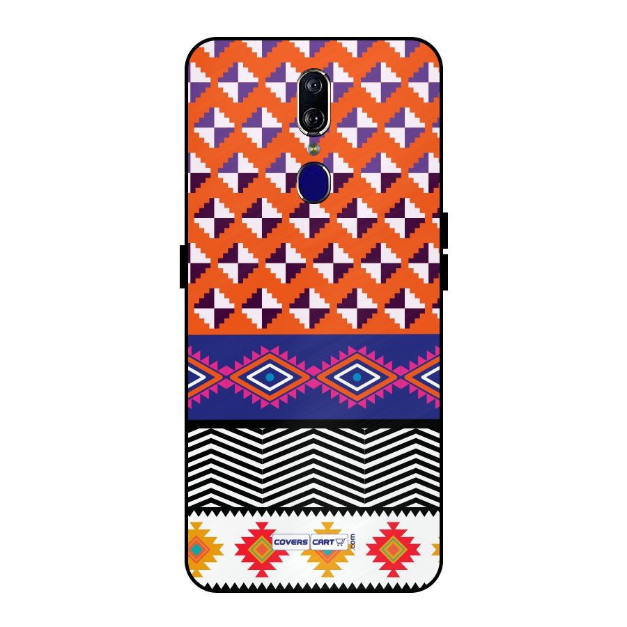 Mixed Pattern Aztec Metal Back Case for Oppo F11