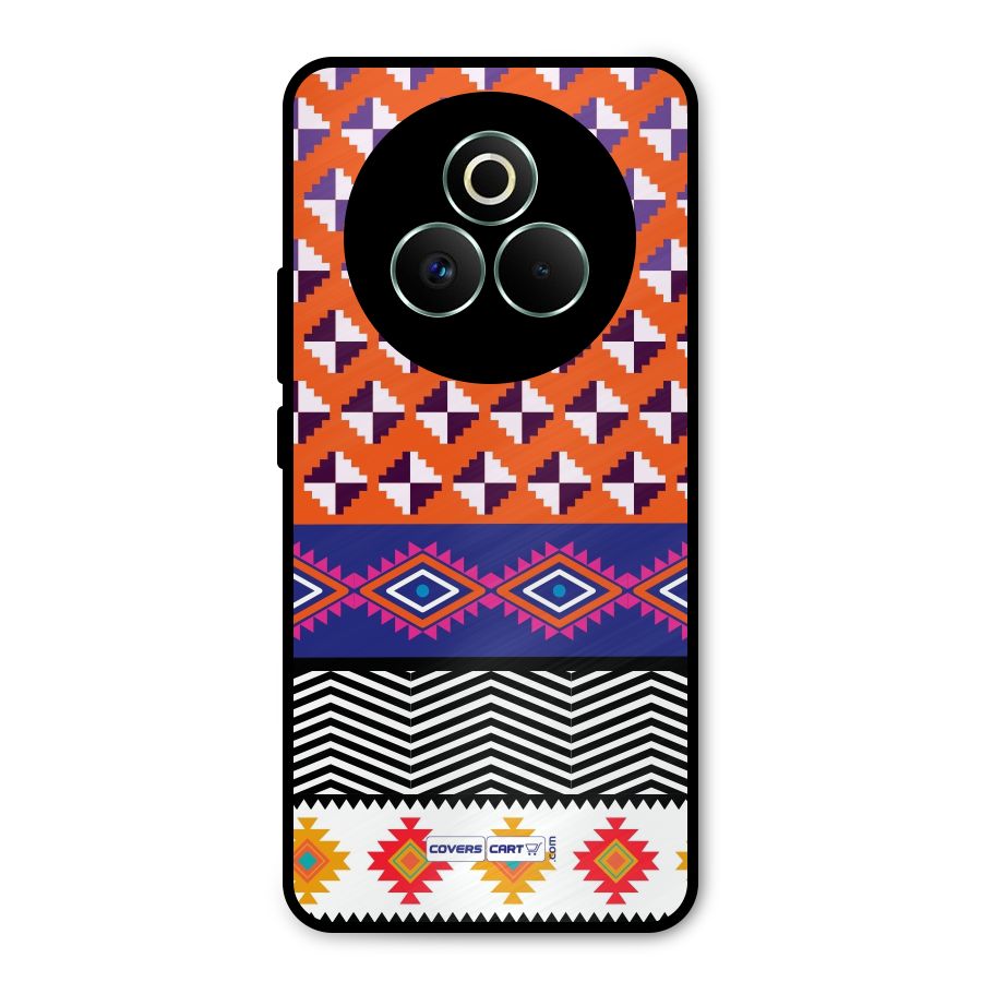 Mixed Pattern Aztec Metal Back Case for Realme P3 Pro