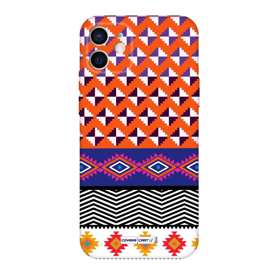 Mixed Pattern Aztec Original Polycarbonate Back Case for iPhone 12