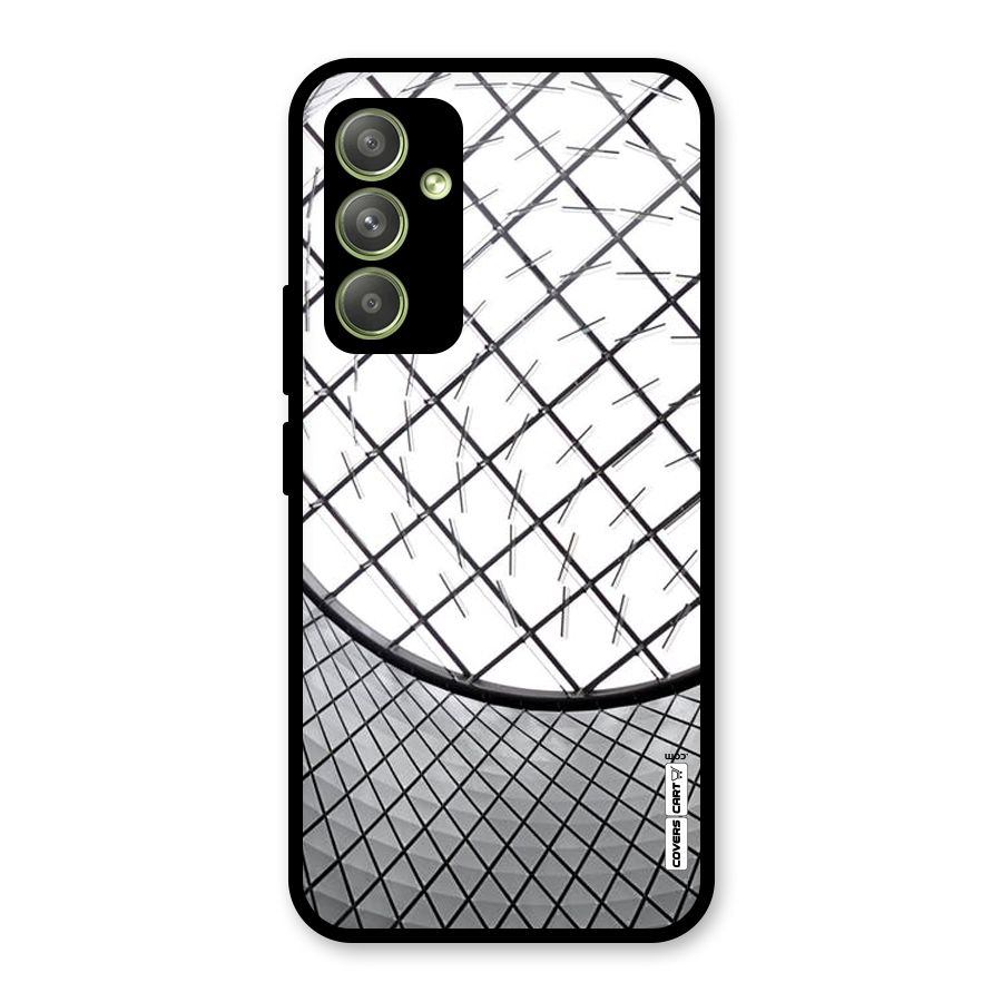 Modern Abstract Pattern Glass Back Case for Galaxy A54