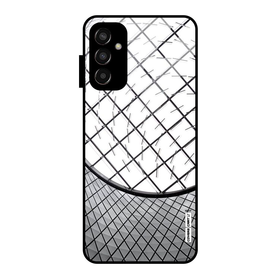 Modern Abstract Pattern Glass Back Case for Galaxy F13