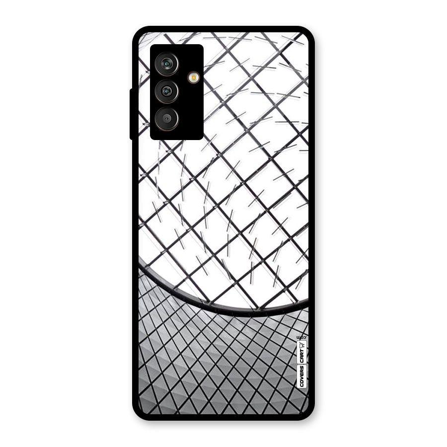 Modern Abstract Pattern Glass Back Case for Galaxy M13