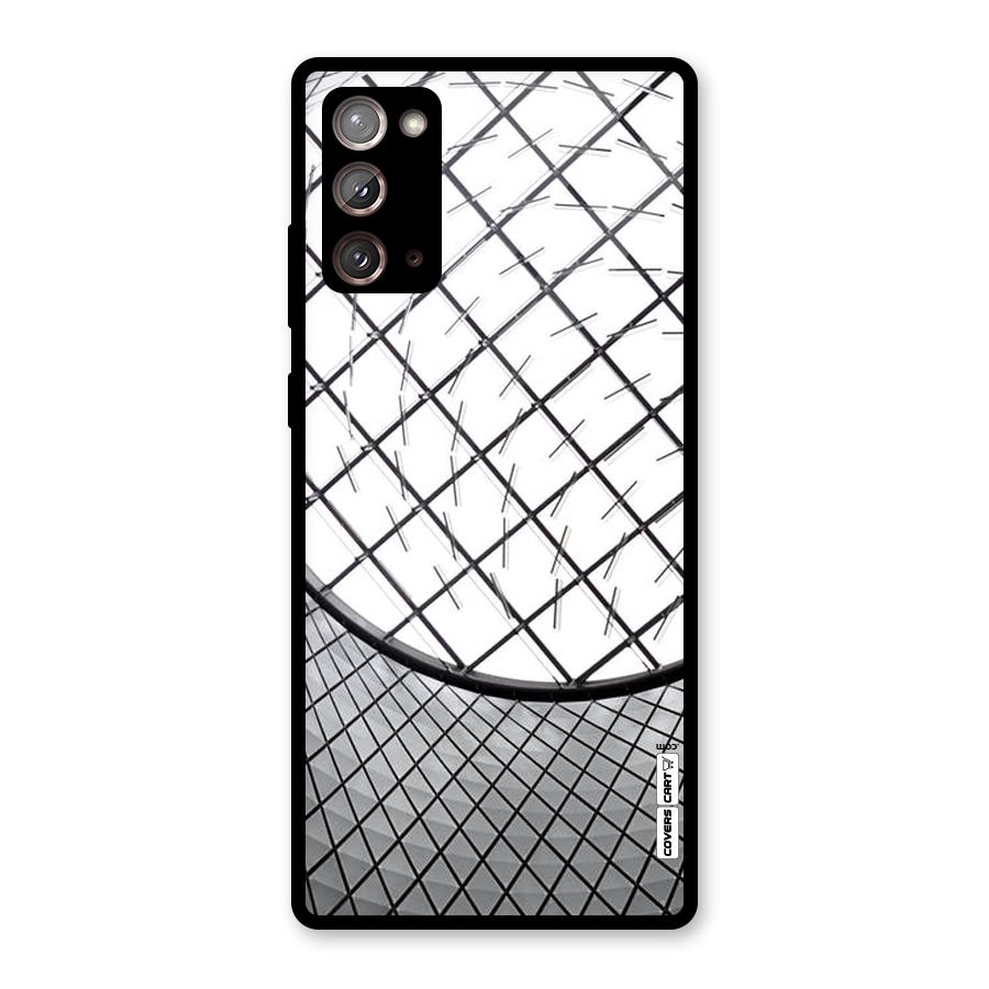 Modern Abstract Pattern Glass Back Case for Galaxy Note 20