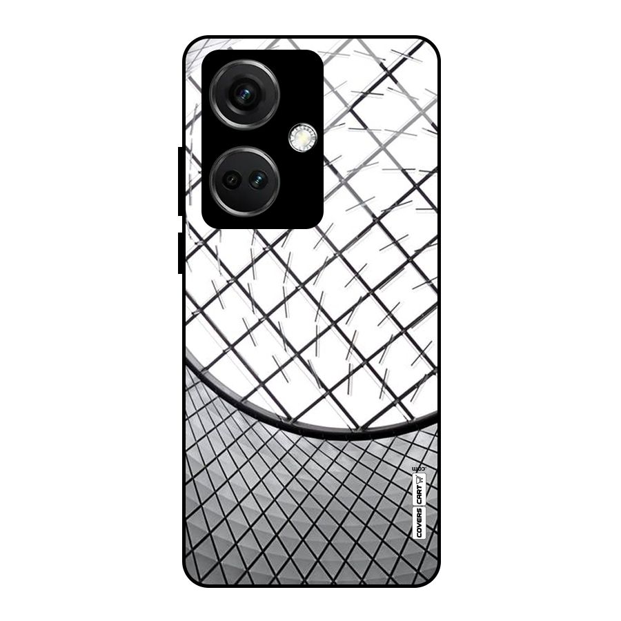Modern Abstract Pattern Glass Back Case for OnePlus Nord CE 3 5G