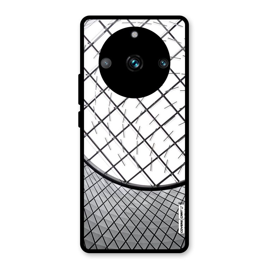 Modern Abstract Pattern Glass Back Case for Realme 11 Pro Plus