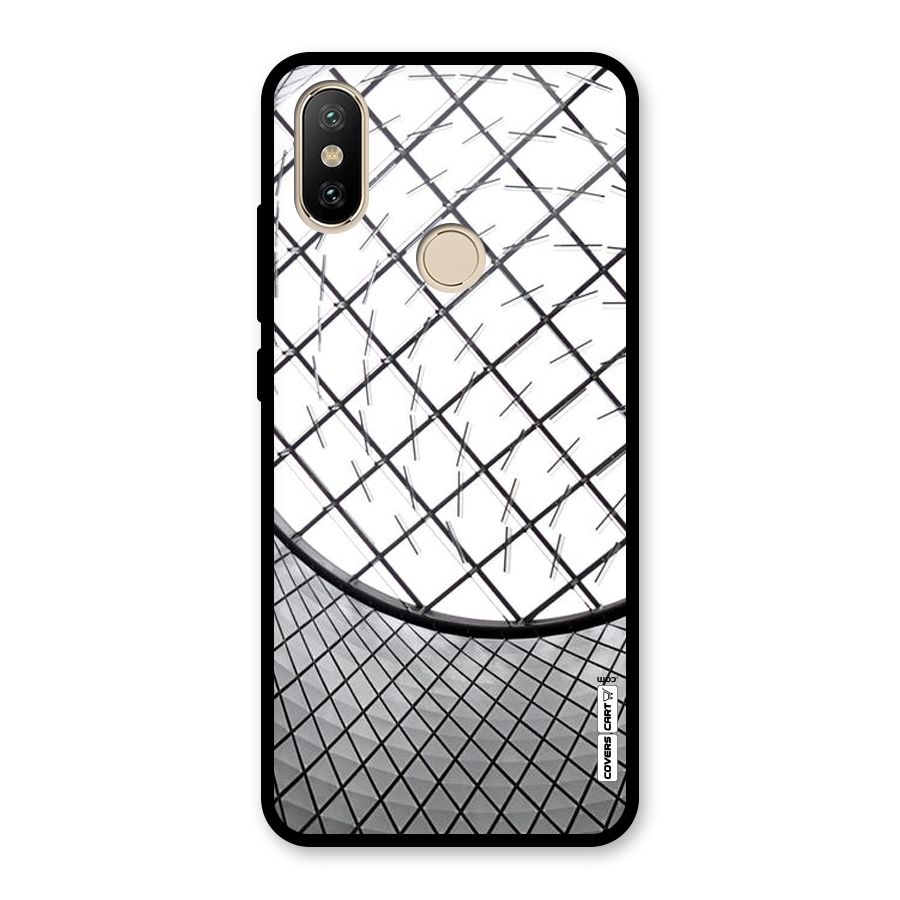 Modern Abstract Pattern Glass Back Case for Redmi A2