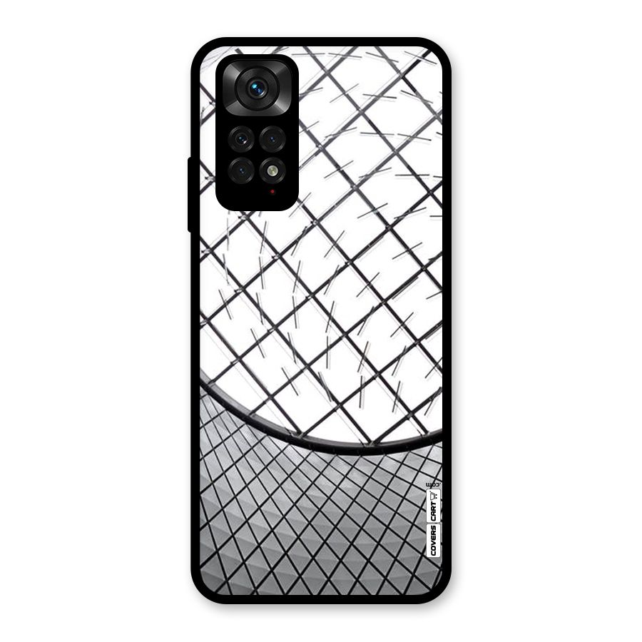 Modern Abstract Pattern Glass Back Case for Redmi Note 11S