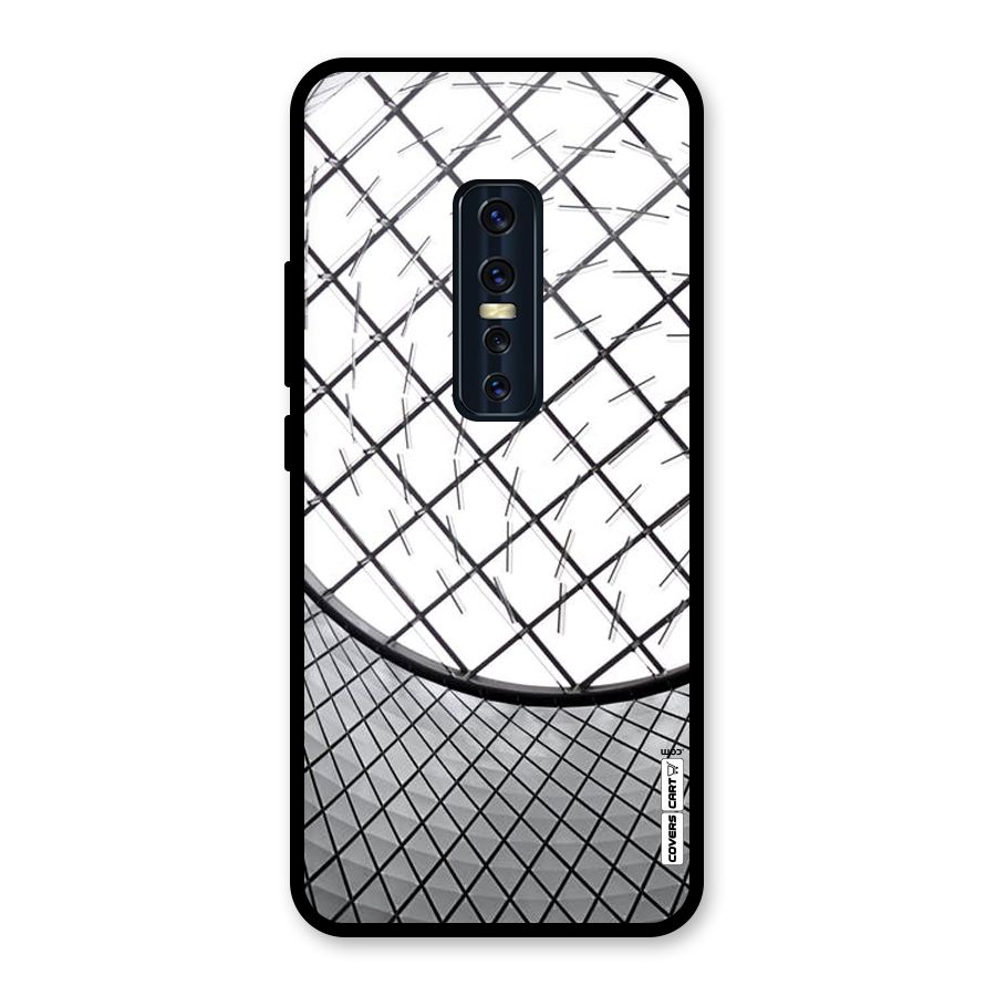 Modern Abstract Pattern Glass Back Case for Vivo V17 Pro
