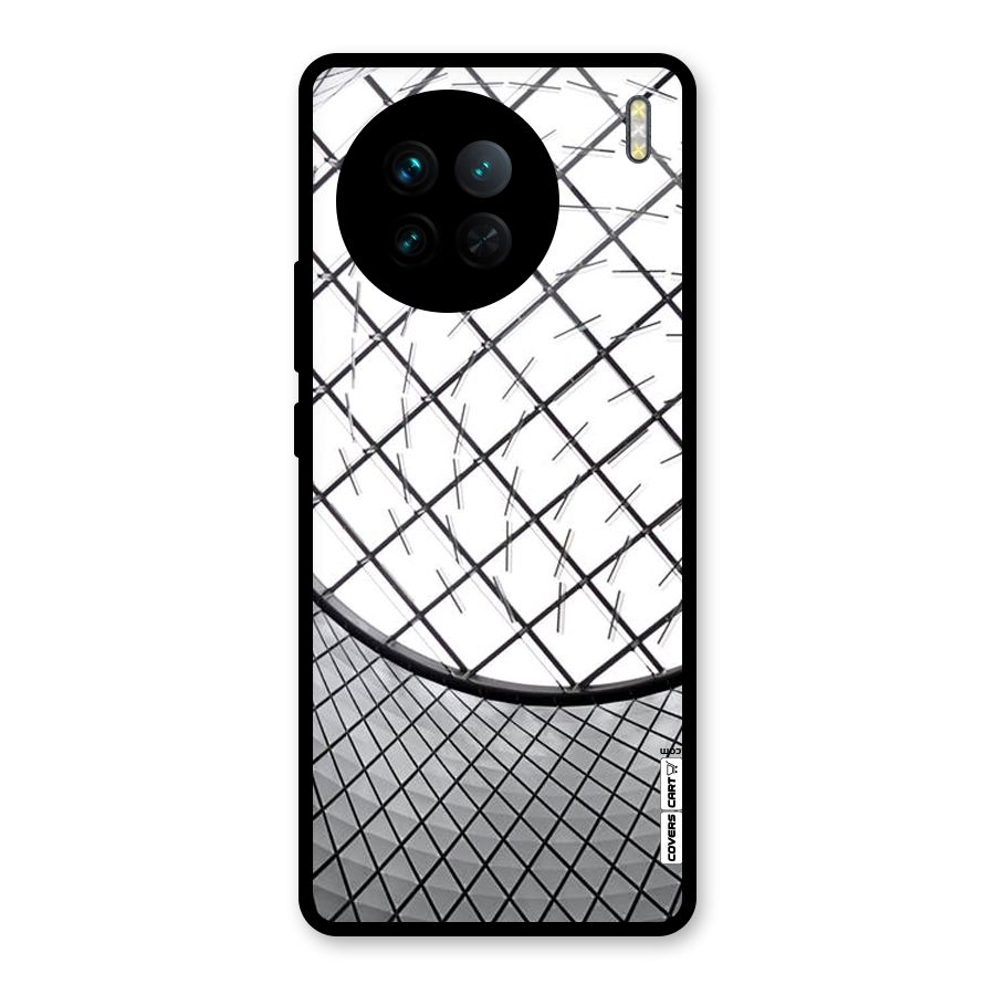 Modern Abstract Pattern Glass Back Case for Vivo X90
