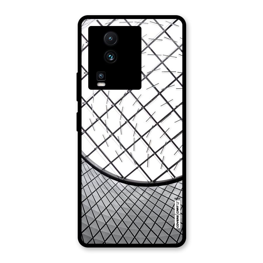 Modern Abstract Pattern Glass Back Case for Vivo iQOO Neo 7 Pro
