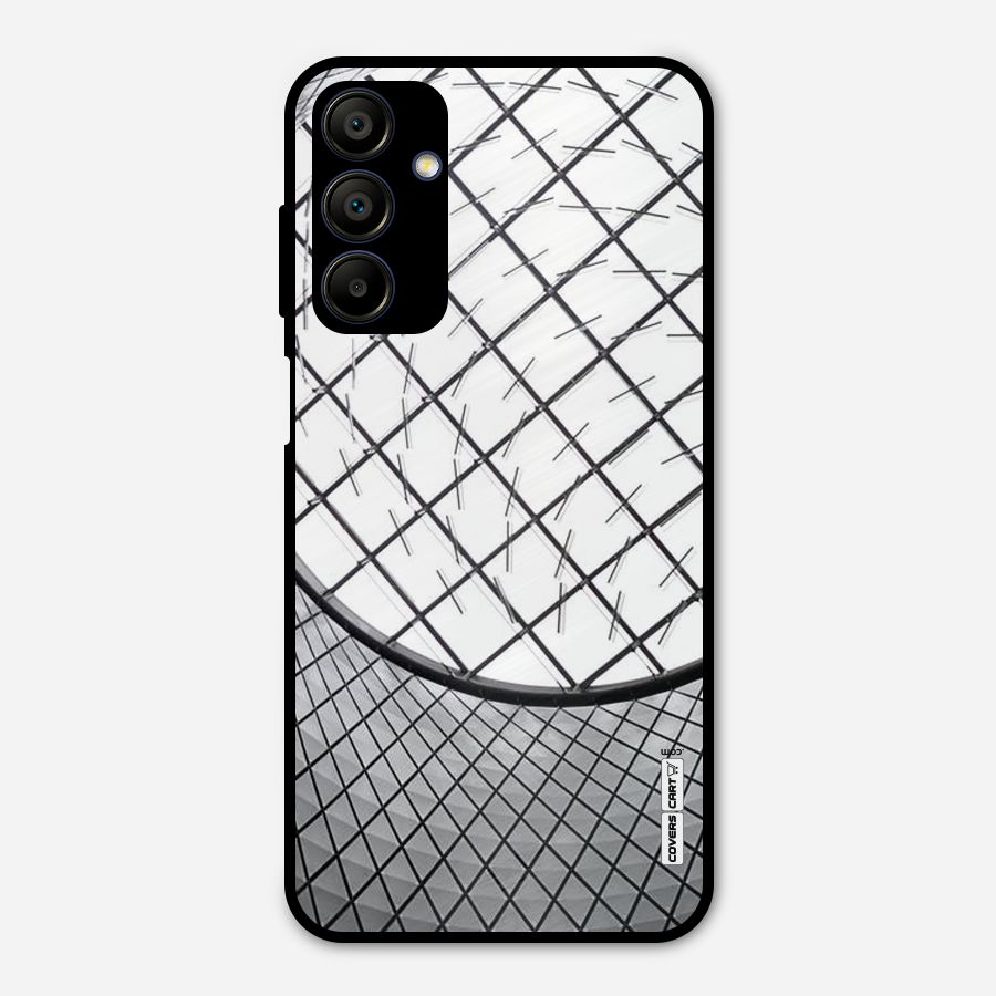 Modern Abstract Pattern Metal Back Case for Galaxy A15 5G