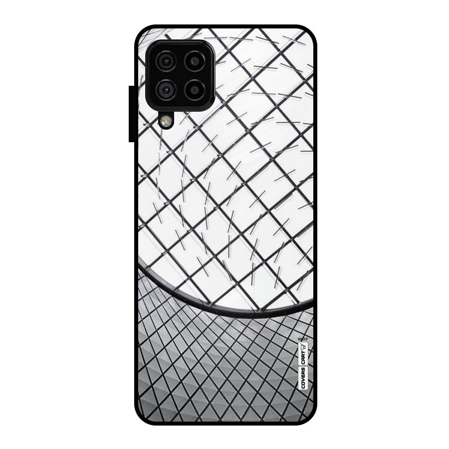 Modern Abstract Pattern Metal Back Case for Galaxy A22 4G