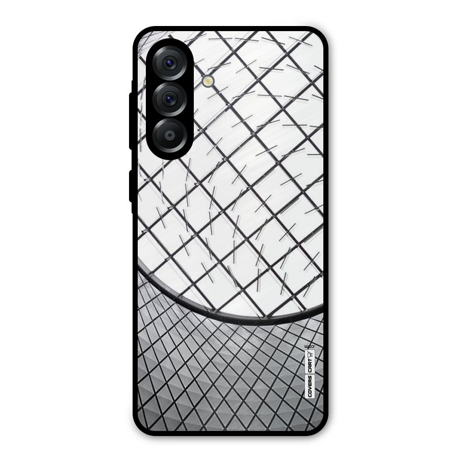 Modern Abstract Pattern Metal Back Case for Galaxy A36
