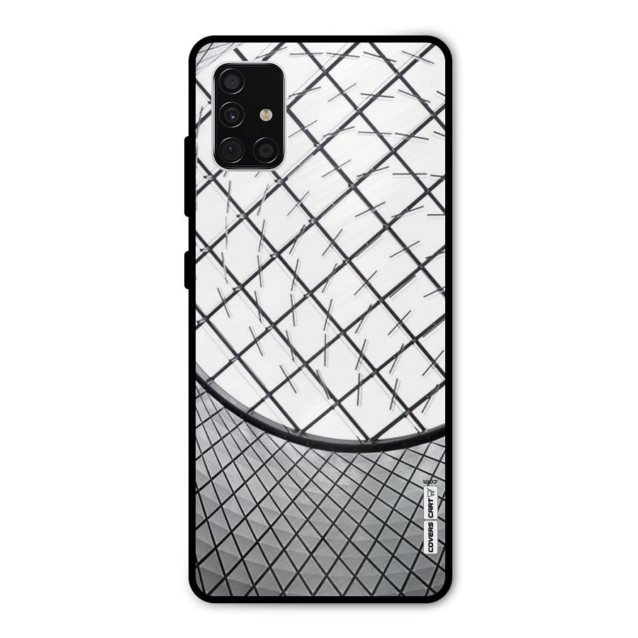 Modern Abstract Pattern Metal Back Case for Galaxy A51