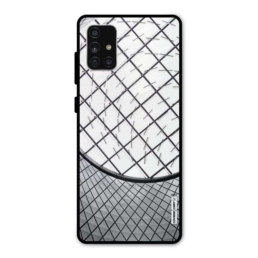 Modern Abstract Pattern Metal Back Case for Galaxy A71