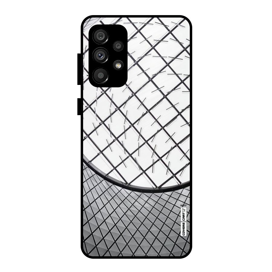 Modern Abstract Pattern Metal Back Case for Galaxy A73 5G
