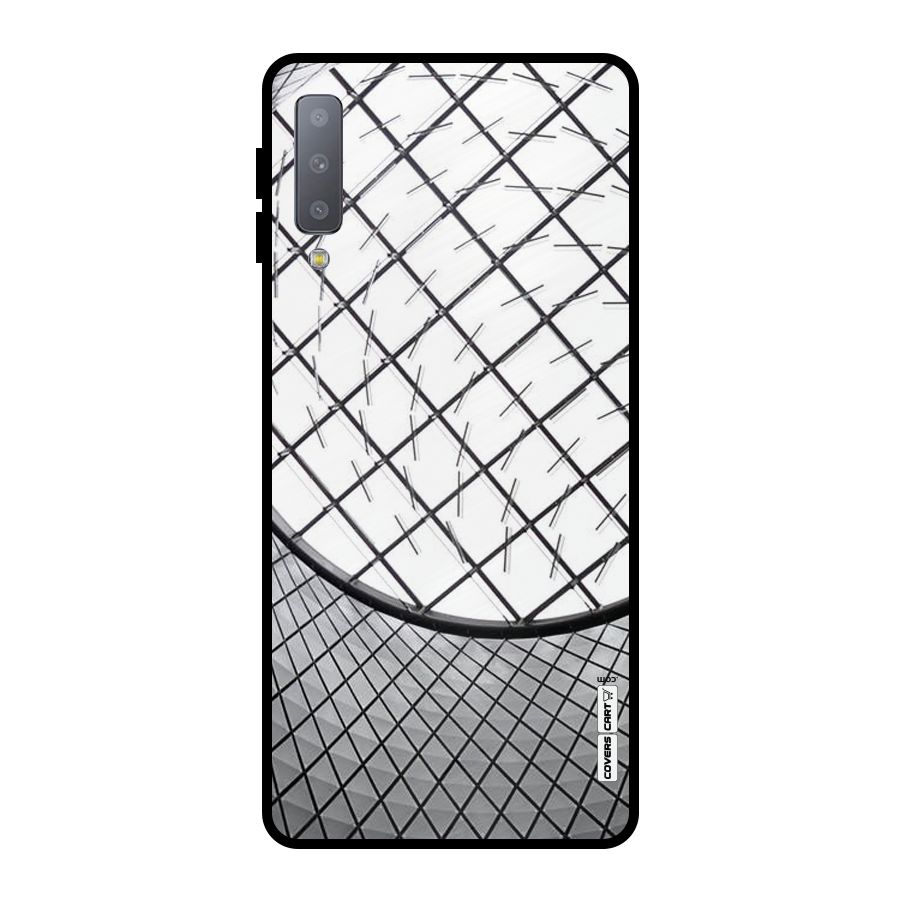 Modern Abstract Pattern Metal Back Case for Galaxy A7 (2018)