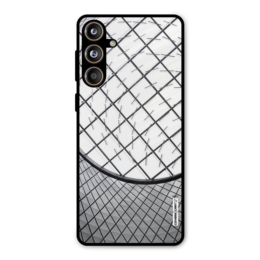 Modern Abstract Pattern Metal Back Case for Galaxy F55