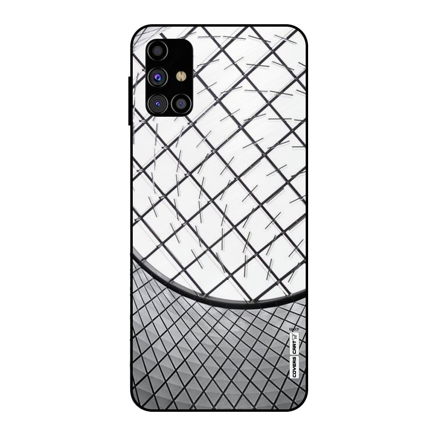 Modern Abstract Pattern Metal Back Case for Galaxy M31s