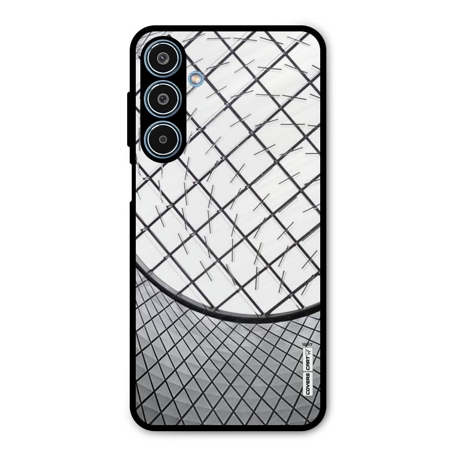 Modern Abstract Pattern Metal Back Case for Galaxy M35