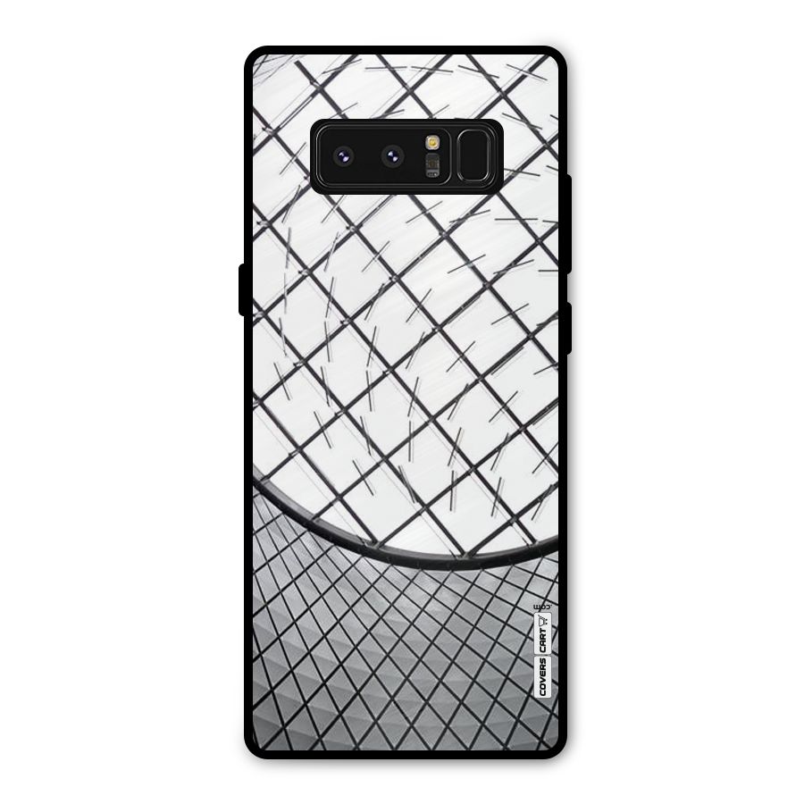 Modern Abstract Pattern Metal Back Case for Galaxy Note 8