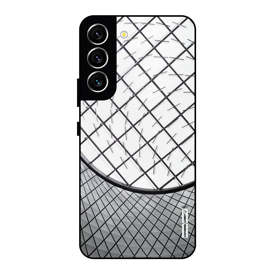 Modern Abstract Pattern Metal Back Case for Galaxy S22 5G