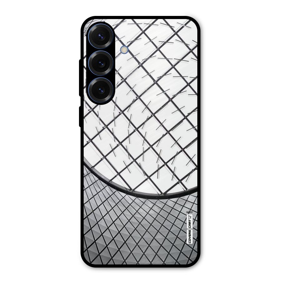 Modern Abstract Pattern Metal Back Case for Galaxy S25 Plus
