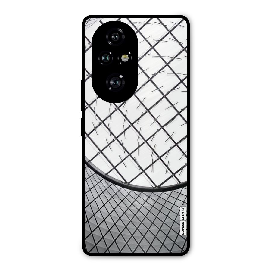 Modern Abstract Pattern Metal Back Case for Honor 200 Pro