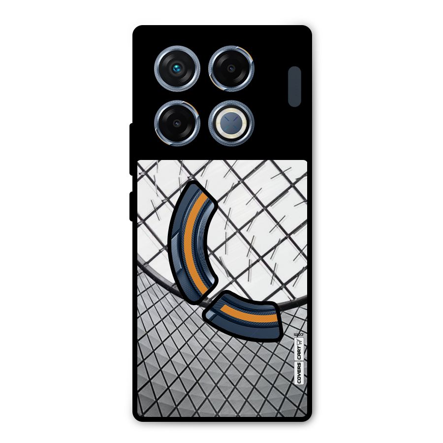Modern Abstract Pattern Metal Back Case for Infinix GT 20 Pro