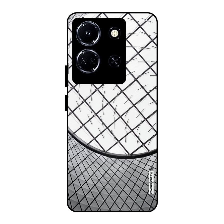 Modern Abstract Pattern Metal Back Case for Infinix Note 30 5G