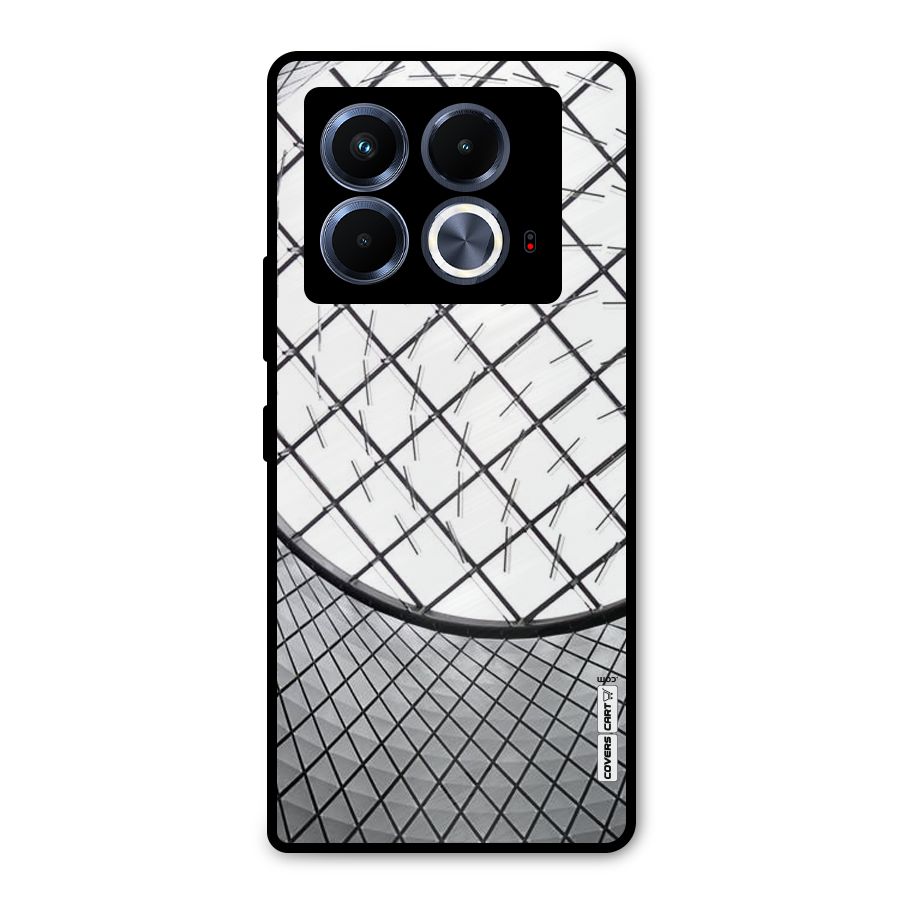 Modern Abstract Pattern Metal Back Case for Infinix Note 40 5G
