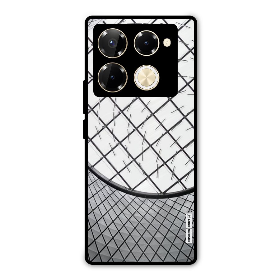 Modern Abstract Pattern Metal Back Case for Infinix Note 40 Pro Plus