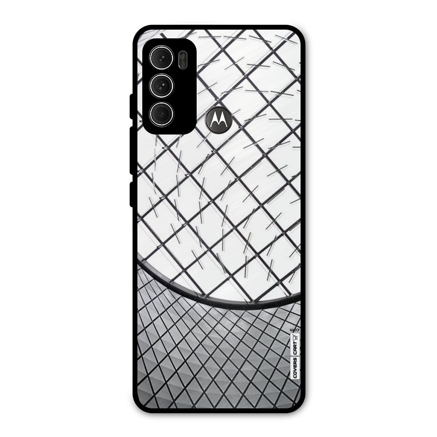 Modern Abstract Pattern Metal Back Case for Moto G60