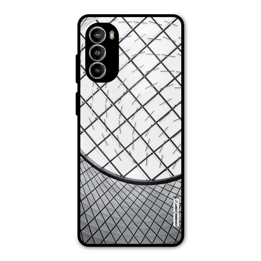 Modern Abstract Pattern Metal Back Case for Moto G82