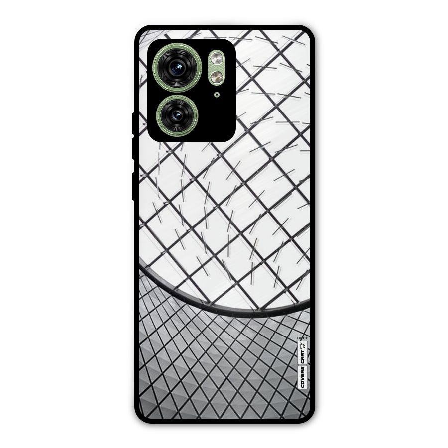 Modern Abstract Pattern Metal Back Case for Motorola Edge 40 5G