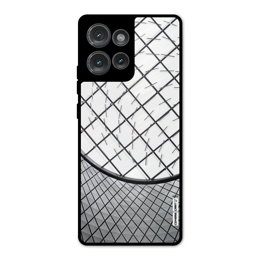 Modern Abstract Pattern Metal Back Case for Motorola Edge 50